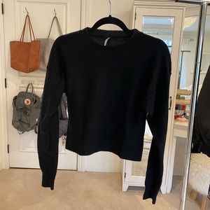 Free People Black Cashmere Sweater